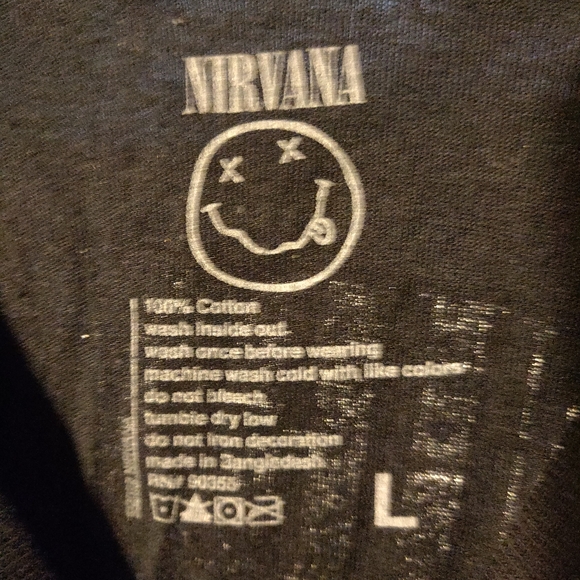 Nirvana Unplugged in New York Kurt Cobain Foo Fighters T-shirt Men's L Large - Picture 3 of 3
